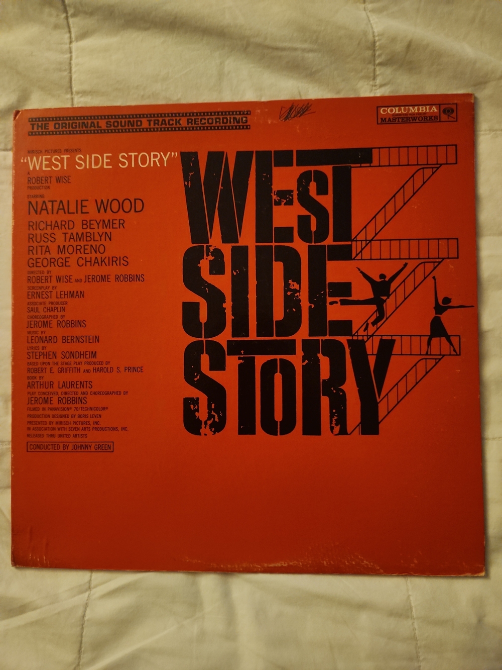 West Side Story Original Soundtrack Vintage Vinyl - Cover Wear - Selling As Is